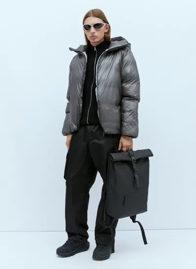 Rains Rolltop Backpack In Black