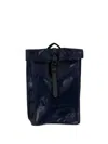 Rains Rolltop Backpack In Blue