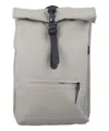 Rains Men's Rolltop Backpack In Grey