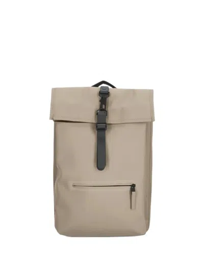 Rains Rolltop Backpack In Neutral