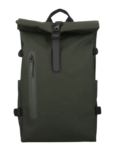 Rains Rolltop Backpack In Verde