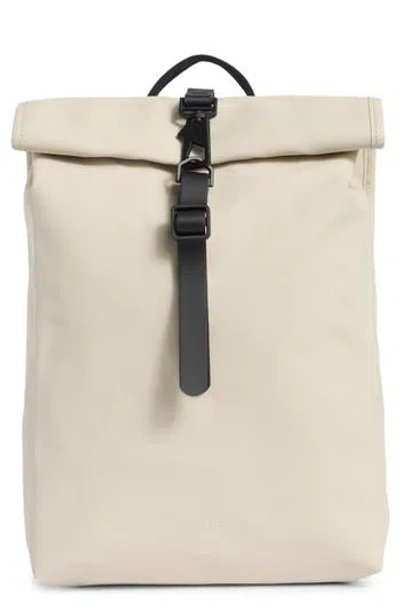 Rains Rolltop Mini 3 Rucksack In Sand