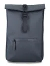 Rains Rolltop Mini Backpack - Versatile Urban Essential In Blue