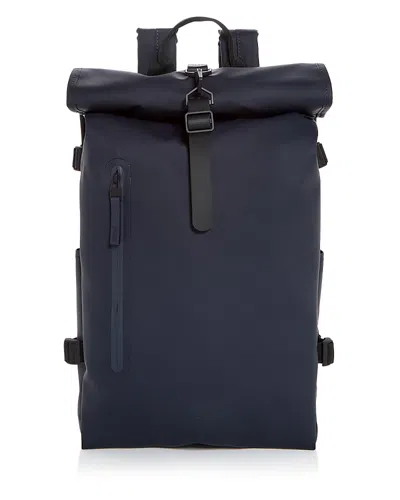 Rains Rolltop Rucksack In Blue