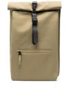 Rains Rolltop Rucksack Backpack In Neutrals