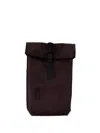 Rains Rolltop Rucksack Backpack In Red