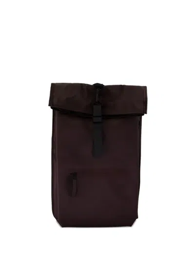 Rains Rolltop Rucksack Backpack In Red