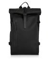 Rains Rolltop 23l Waterproof Backpack In Black