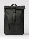 Rains Rolltop Rucksack In Waterproof Pu In Black
