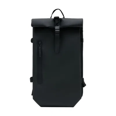 Rains Rolltop Large W3 Backpack In Black