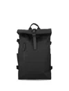 Rains "rolltop" Rucksack Large W3 In Black