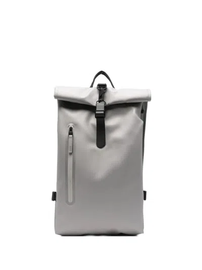 Rains "rolltop" Rucksack Large W3 Bags In Gray