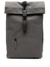 Rains Rolltop Rucksack Waterproof Backpack In Grey
