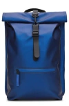 Rains Rolltop Waterproof Rucksack In Storm