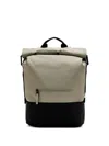 Rains Rolltop Zip-pocket Backpack In Neutral