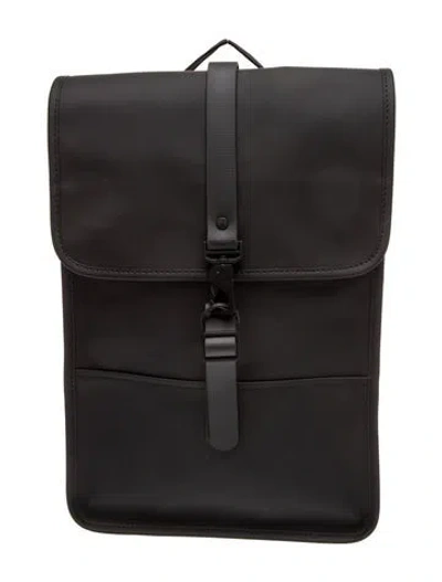 Pre-owned Rains Rubber Backpack In Black