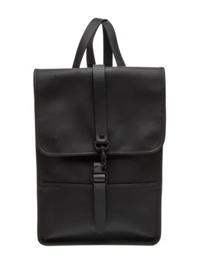 Pre-owned Rains Rubber Backpack In Black