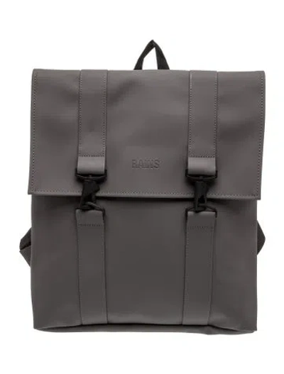 Pre-owned Rains Rubber Backpack In Gray