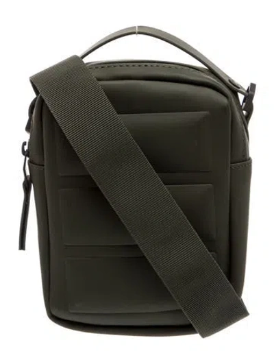 Pre-owned Rains Rubber Bucket Bag In Black