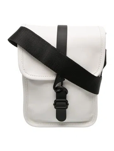 Pre-owned Rains Rubber Shoulder Bag In White