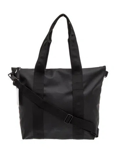 Pre-owned Rains Rubber Tote In Black