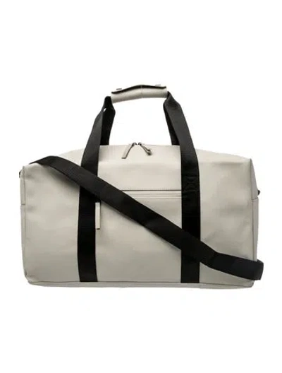 Pre-owned Rains Rubber Weekender Bag In Neutral