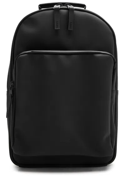 Rains Rubberised Backpack In Black