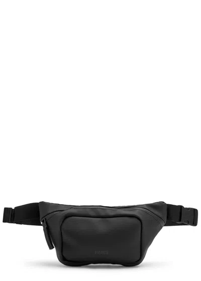Rains Rubberised Backpack In Black