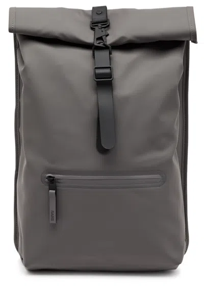 Rains Rubberised Backpack In Gray