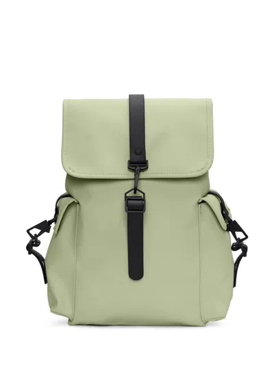 Rains Rucksack Cargo Foldover Top Backpack In Green