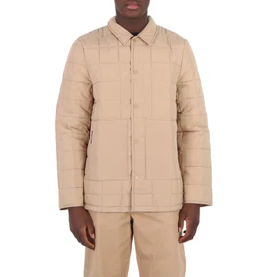Rains Sand Liner Water-repellent Quilted Shirt Jacket In Neutral