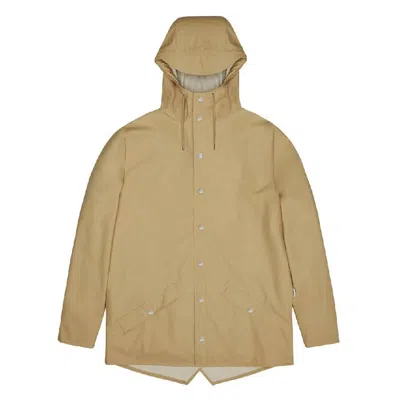 Rains Sand Waterproof Hooded Rain Jacket In Neutral