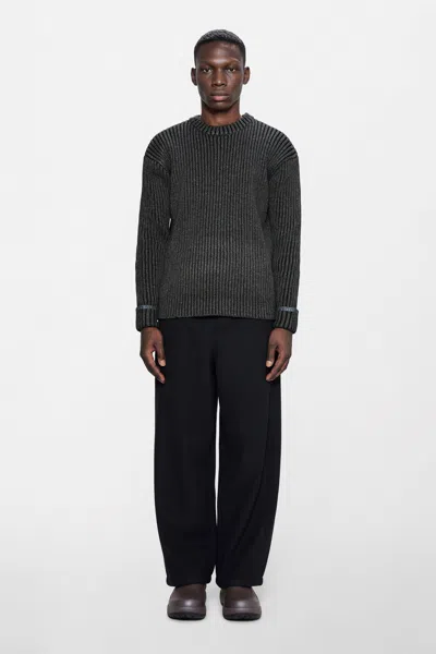 Rains Sapa Knit Crew Neck In Black