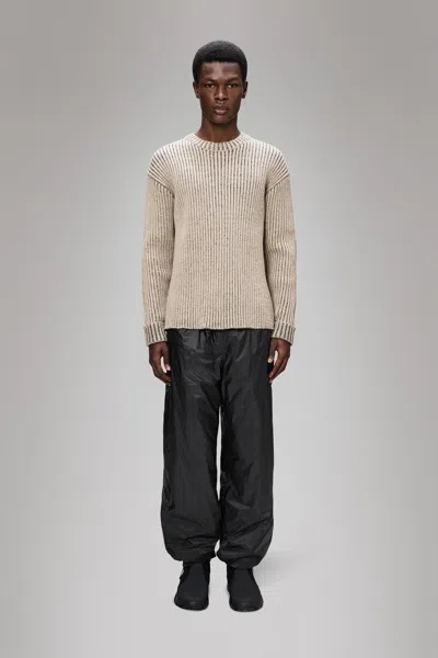 Rains Sapa Knit Crew Neck In Neutral