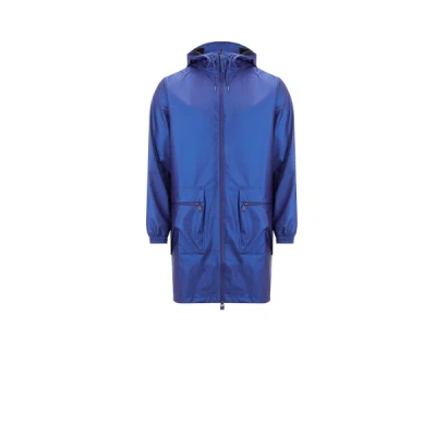 Rains Shiny Waterproof Jacket In Blue