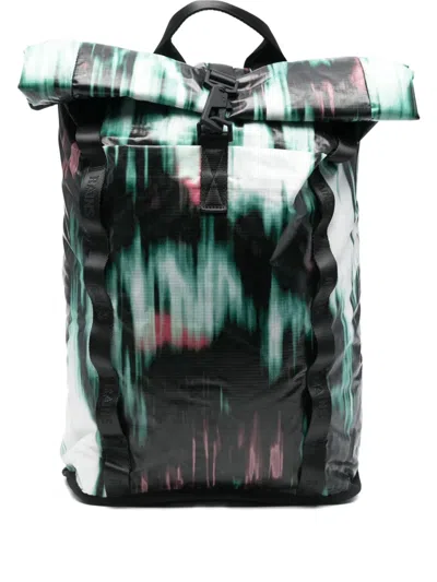 Rains Sibu Roll Top Backpack In Multi