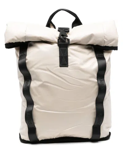 Rains Mens Dune Sibu Rolltop Mini Shell Backpack In Nude & Neutrals