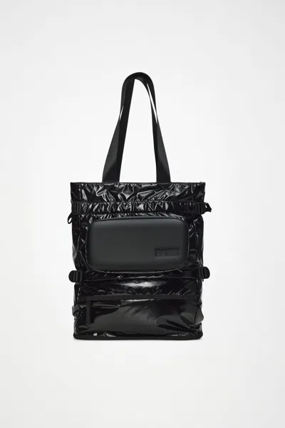 Rains Sibu Shield Tote Bag In Black
