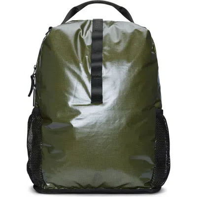 Rains Sibu Waterproof Clip Front Backpack In Green