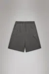 Rains Sintra Fleece Bermuda Shorts In Grey