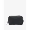 Rains 01 Black Small Coated-canvas Wash Bag In 01 Black