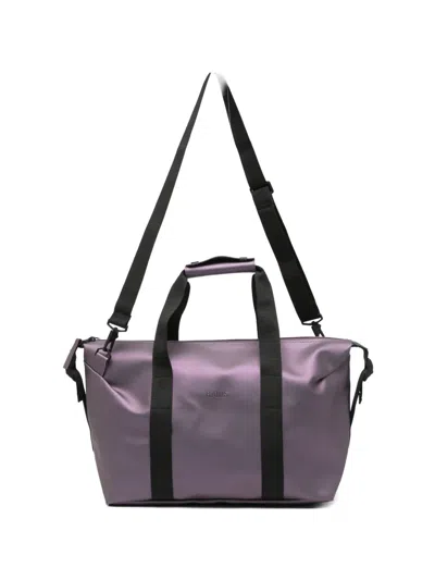 Rains Small Hilo Logo-debossed Holdall Bag In Purple