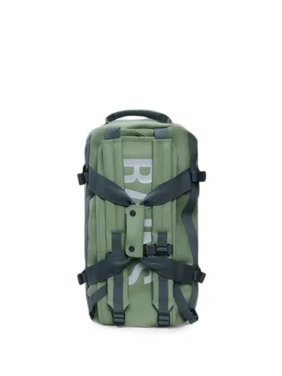 Rains Small Texel Logo-print Duffel Bag In Green
