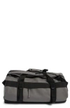 Rains Small Texel Waterproof Duffle Backpack In Gray