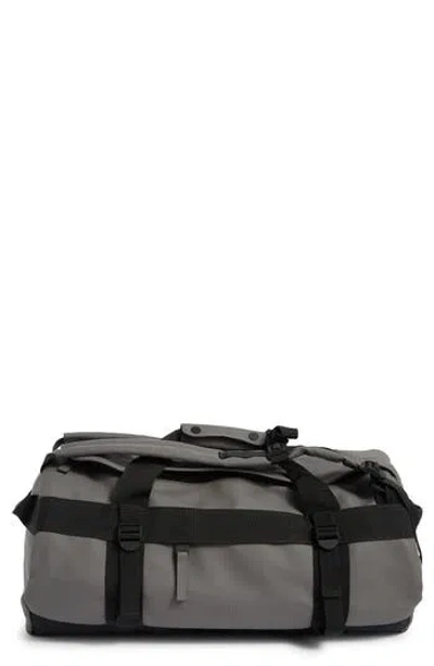 Rains Small Texel Waterproof Duffle Backpack In Gray