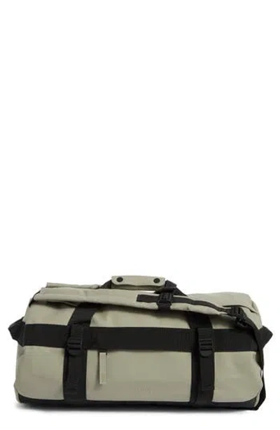Rains Small Texel Waterproof Duffle Backpack In Sand