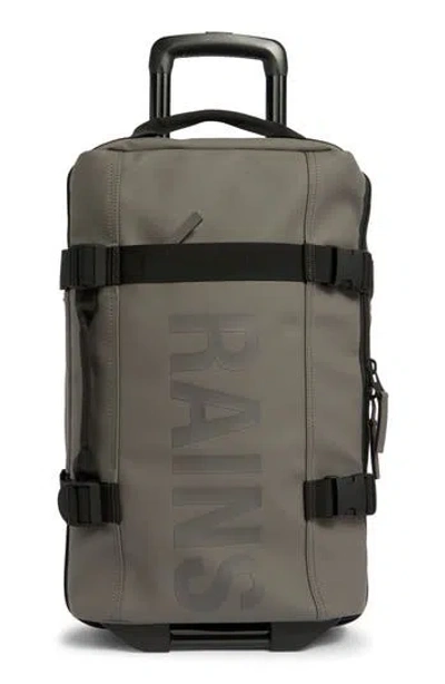Rains Small Travel Waterproof Carry-on Luggage In Gray
