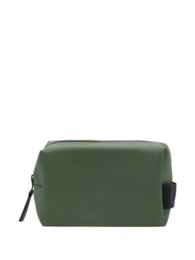 Rains Small W3 Wash Bag In Green