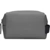 Rains Small Waterproof Toiletry Bag In Grey