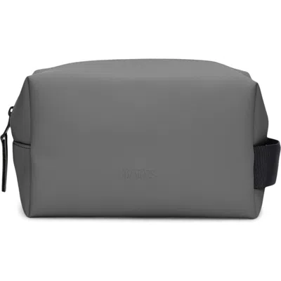 Rains Small Waterproof Toiletry Bag In Grey
